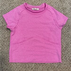 Zenana Outfitters Pink Short Sleeve Tee